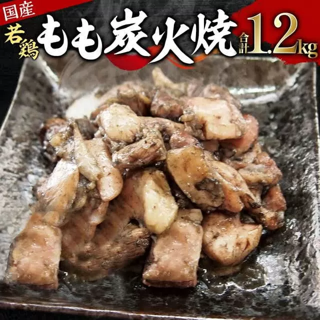 やわらか若鶏もも炭火焼き 10パック_M046-005