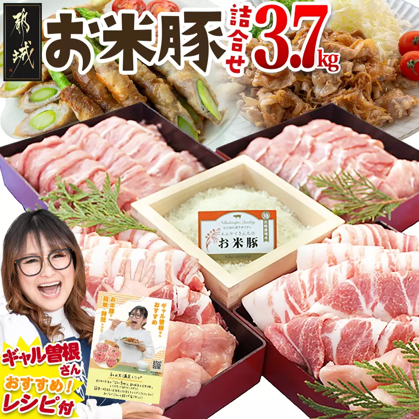 お米豚3.7kgセット_23-3101