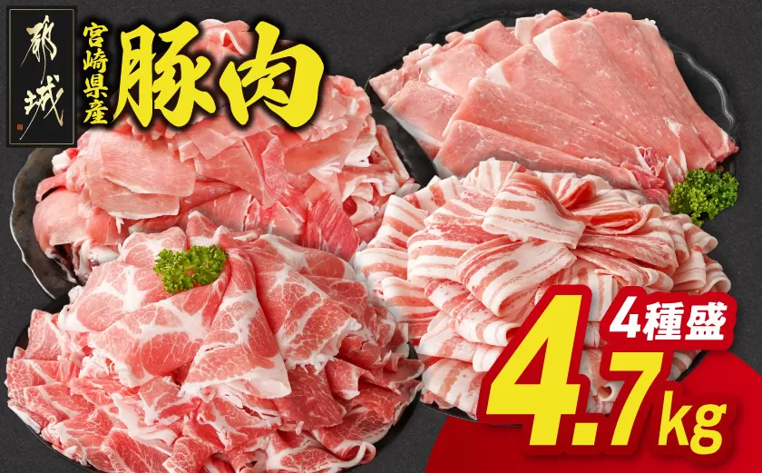 宮崎県産豚肉たっぷり4.7kgセット_AC-N202_(都城市)   ギャル曽根さんおすすめの豚肉返礼品 豚肉