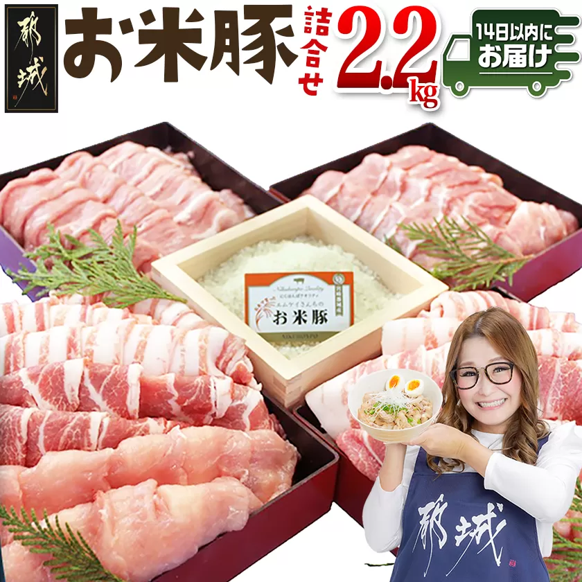 お米豚2.2kgセット≪みやこんじょ快速便≫