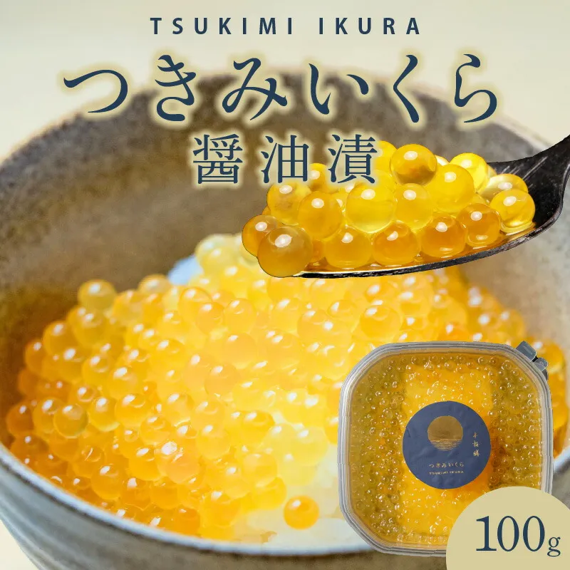 つきみいくら 醤油漬 100gパック N0116-YZA0385