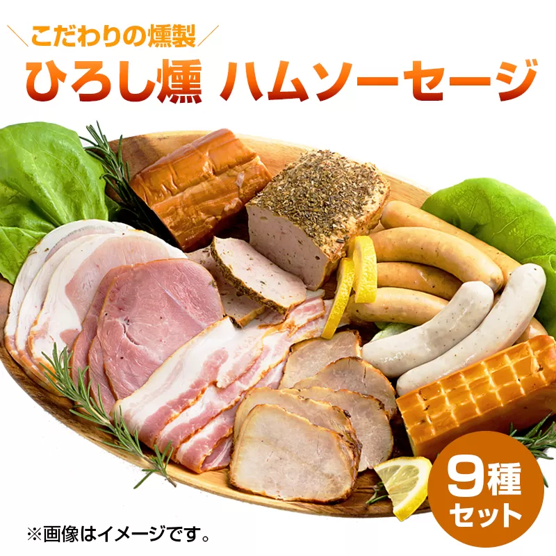 【齋藤精肉店】こだわりの燻製ひろし燻ハム・ソーセージ9種セットN N0101-YZA914