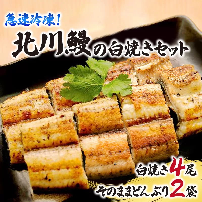 【急速冷凍】北川鰻の白焼きセット N010-YC519
