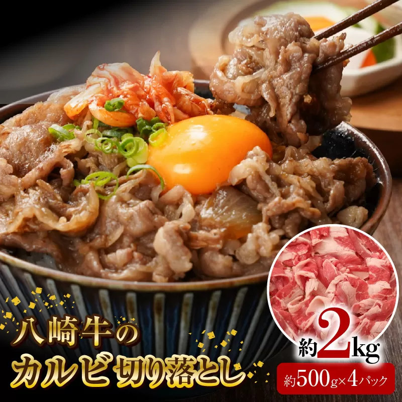 八崎牛のカルビ切り落とし 2.0㎏ N0105-YB924