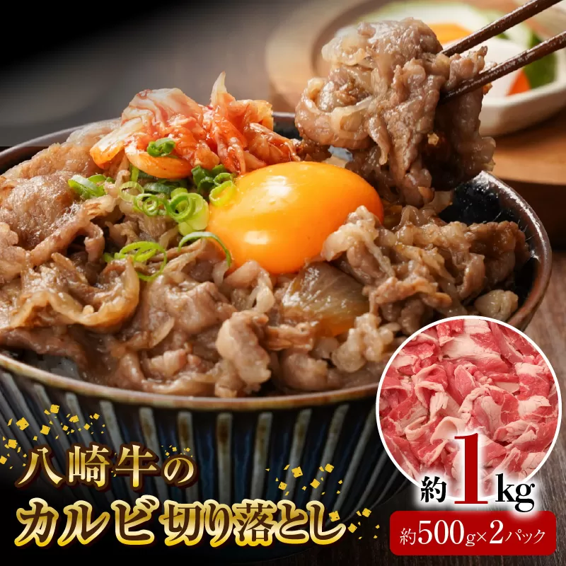 八崎牛のカルビ切り落とし 1.0㎏ N0105-YA684