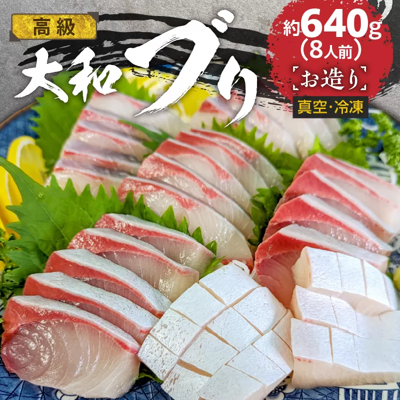高級 大和ブリ お造り 真空 冷凍　8人前 約640g　N072-YA5504