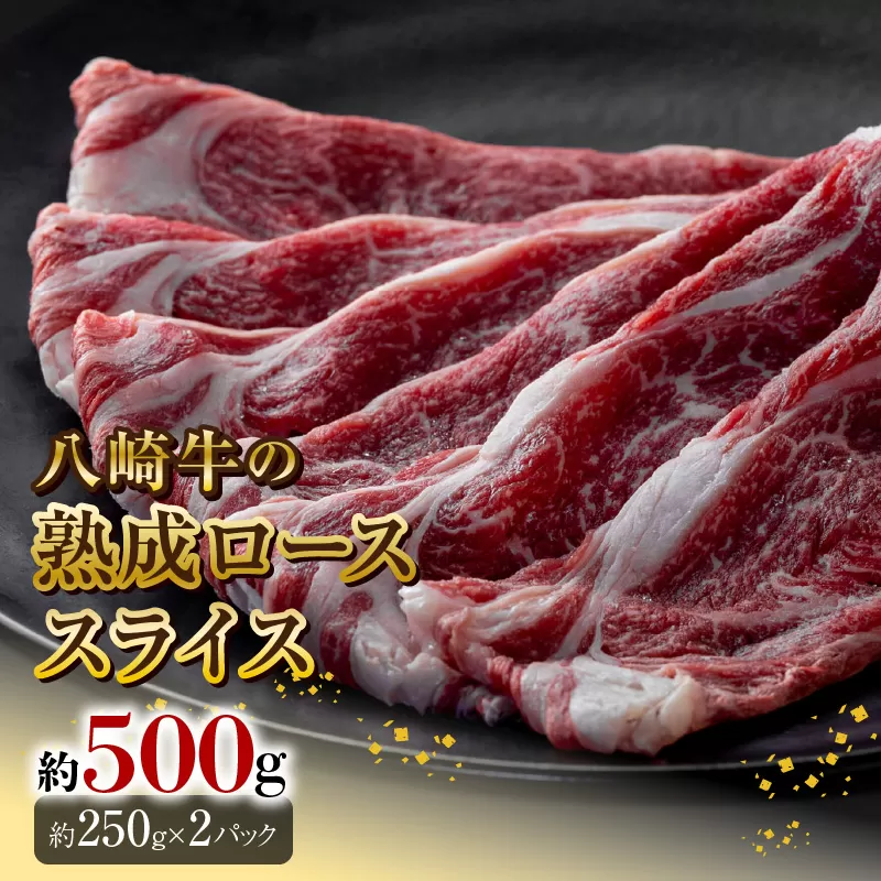 八崎牛の熟成ローススライス約250g×2 N0105-YC906