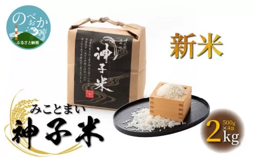新米神子米500g×4袋計2kgみことまい N0137-YA3383