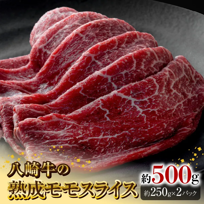 八崎牛の熟成モモスライス約250g×2 N0105-YC626