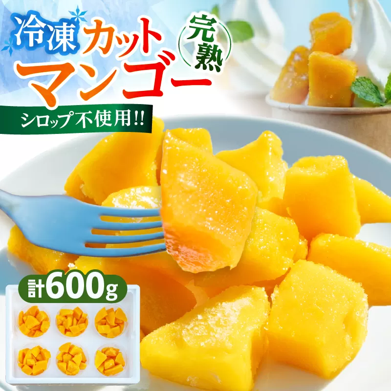 冷凍 カット マンゴー 計600g フルーツ 果物 くだもの 完熟マンゴー 小分け おすすめ おやつ デザート 贅沢 スムージー マンゴータルト パフェ 食品 加工品 国産 数量限定 冷凍フルーツ 果実 南国 産地直送 ギフト 贈り物 宮崎県 日南市 送料無料_CA94-25