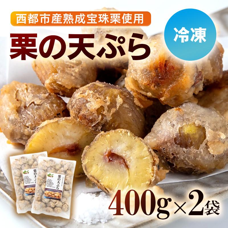 [年内発送]二度揚げ用!熟成栗の天ぷら 2パック 合計800g[1.1-54]くり 栗 国産 おかず