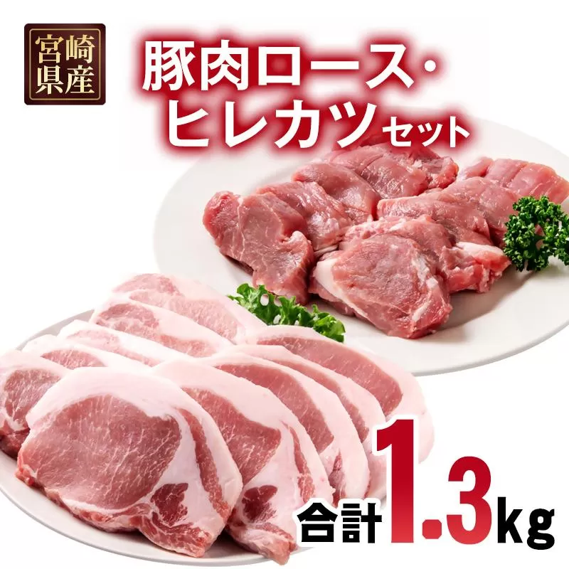 宮崎県産豚肉 ロース・ヒレカツセット 合計20枚＜1.3-37＞