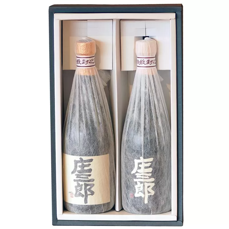 宮崎限定　手造りの贅沢焼酎「庄三郎」　黒・白セット　芋焼酎25度＜45-13a＞