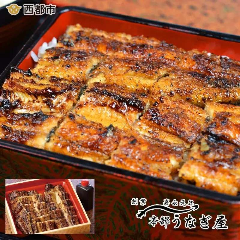 老舗「本部うなぎ屋」国産鰻の蒲焼き カット済み 無頭＜12-1a＞