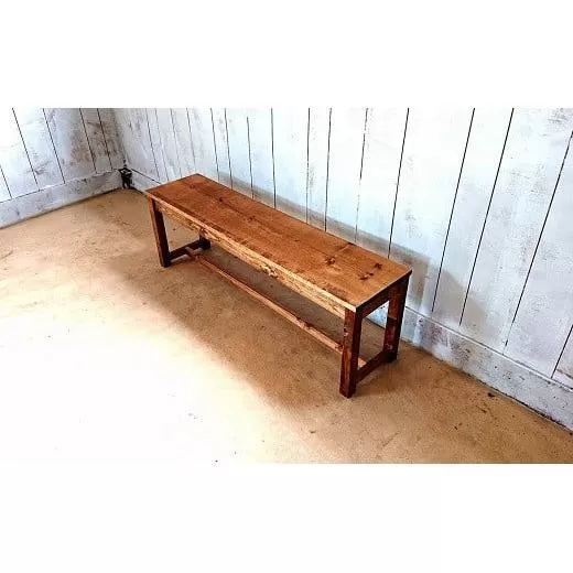 [天然無垢材]ダイニングベンチ Interior G-S-S[7.5-9]家具 家財 インテリア 椅子 チェア 木製 宮崎県西都市