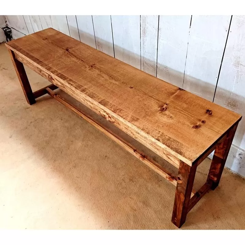 [天然無垢材]ダイニングベンチ Interior G-S-S[7.5-9]家具 家財 インテリア 椅子 チェア 木製 宮崎県西都市