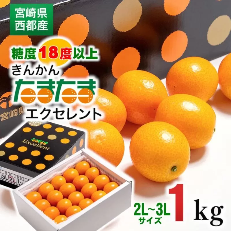 先行予約】糖度18度以上 宮崎金柑の最高級ブランド『完熟きんかん