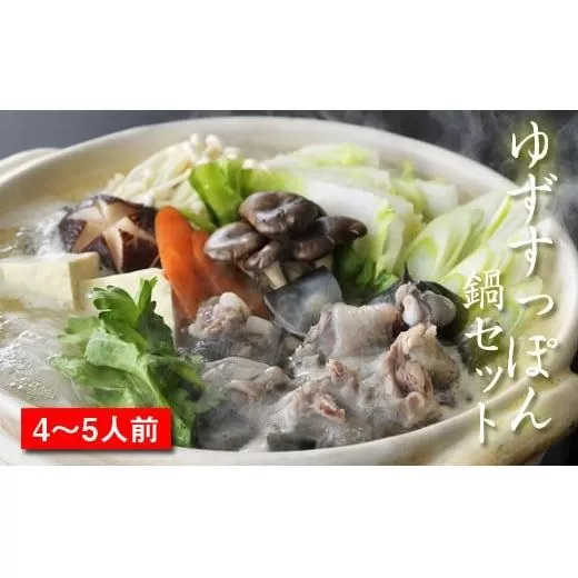 [ブランド ゆずすっぽん]すっぽん鍋セットL(4〜5人前)[西都すっぽん][3-1]魚介 魚介類 亀 鍋料理 コラーゲン 西都市産 鍋セット 宮崎県西都市