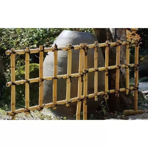 竹垣(埋め込み用)2個セット 竹家具専門店[梅里竹芸][3-5]竹 家具 伝統工芸品 工芸品 宮崎県西都市 園芸 ガーデニング