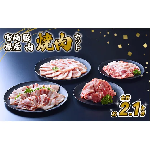 【年6回定期便/奇数月】豚肉 宮崎県産 いもこ豚 焼肉 セット 2.1kg 12.6kg 定期便 6回 切り落とし 小分け 豚 豚バラ バラ ロース 肩ロース スライス 小間切れ 焼肉用 焼き肉 BBQ 鉄板焼き 豚丼 国産 九州産 宮崎 ブランド 冷凍 送料無料