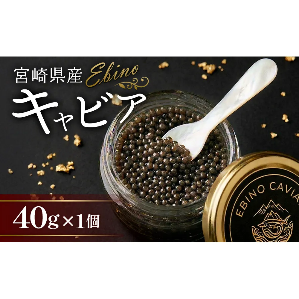 【ふるさと納税】キャビア 国産 40g 冷凍 宮崎県 えびの市産