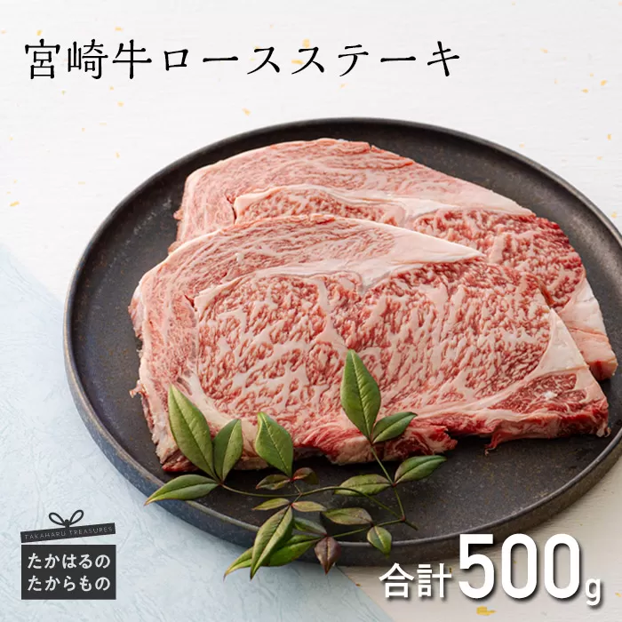 宮崎牛ロースステーキ 2枚(500g) TF0542
