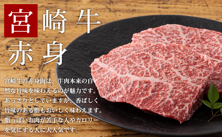 日本一美味しい「宮崎牛」の赤身肉ステーキ(400g) 内閣総理大臣
