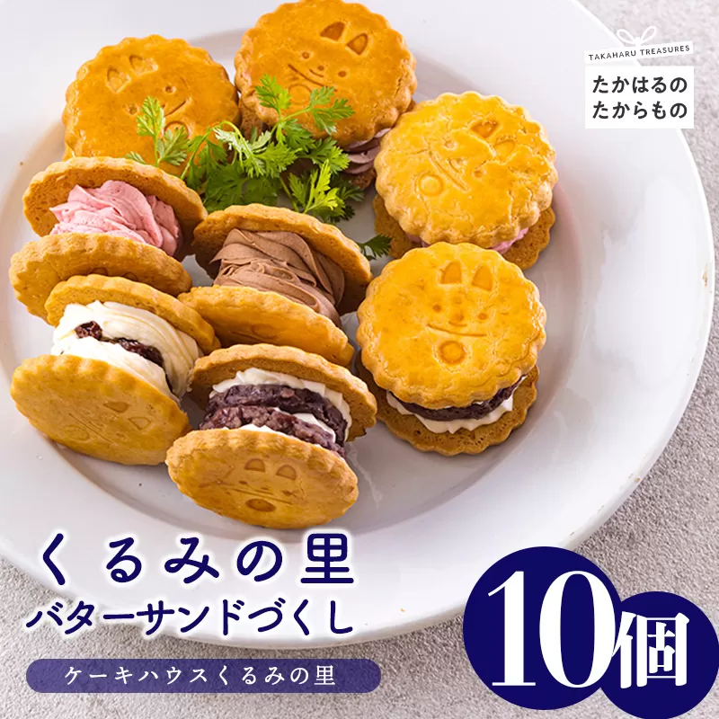 くるみの里バターサンドづくし(合計10個) お菓子詰め合わせセット [ラムレーズンサンド あんバターサンド チョコレート 苺 イチゴ ストロベリー 洋菓子] TF0675-P00010