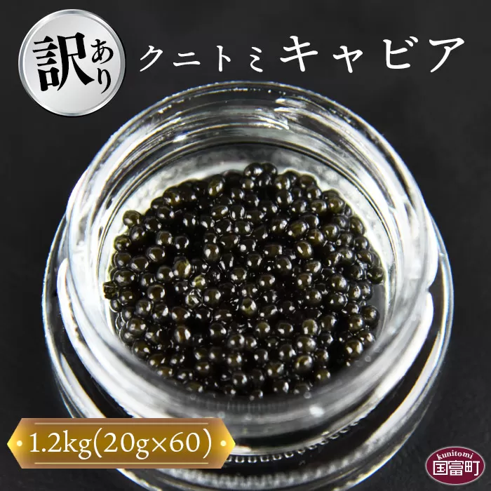 【訳あり】＜クニトミキャビア 1.2kgセット(20g×60)＞翌月末迄に順次出荷