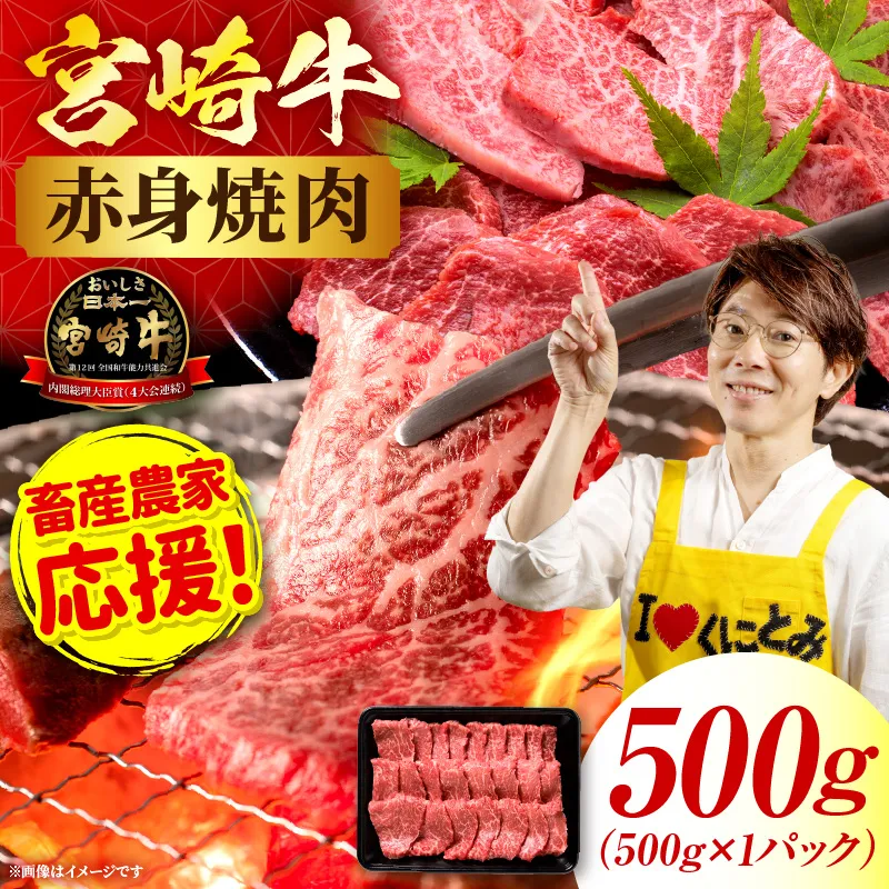 「畜産農家応援」宮崎牛赤身(ウデorモモ) 焼肉 【500g】宮崎牛 牛肉 肉 赤身焼肉 モモ ウデ 焼肉 バーベキュー BBQ 内閣総理大臣賞 国産 プレゼント 贈答 贈り物 ギフト