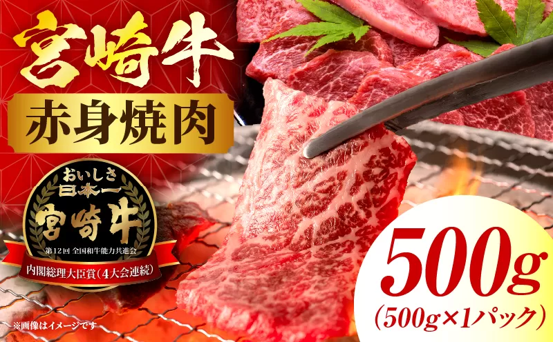 宮崎牛赤身(ウデorモモ) 焼肉 【500g】 2026年6月発送予定