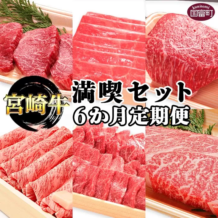 ＜6か月定期便 宮崎牛満喫セット＞翌月末迄に第一回目発送