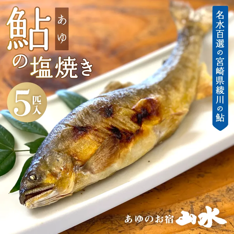 鮎 塩焼き 焼き鮎 5匹 冷凍 香ばしい_A0015-017