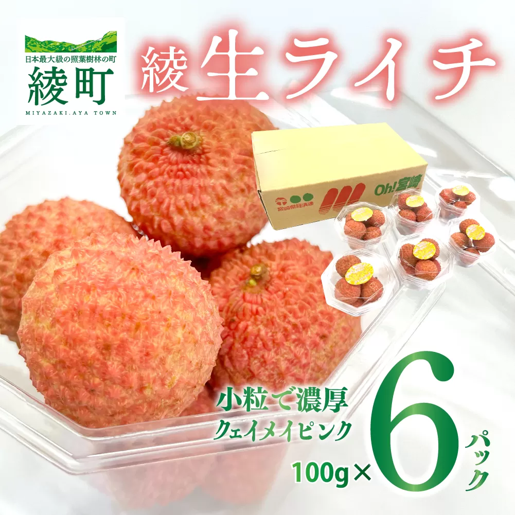 綾生ライチ お裾分けセット [6パック]