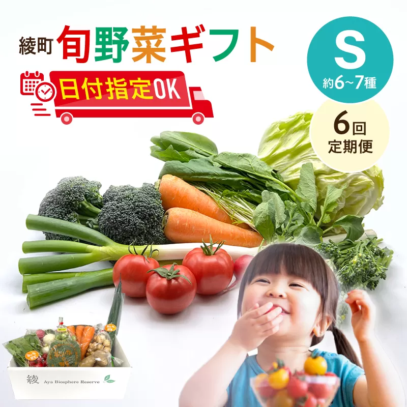 綾町旬野菜ギフト（Sサイズ）【全６回定期便】