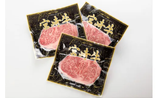 宮崎牛サーロインステーキ 600g(200g×3枚)_A0058-007