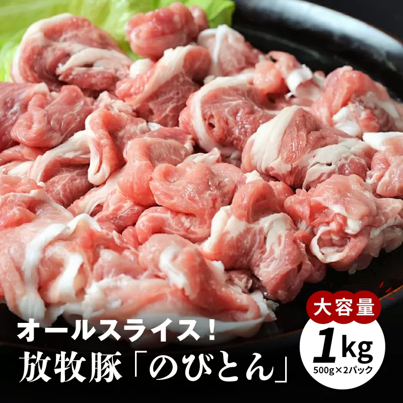 放牧豚「のびとん」スライスセット!500g×2パック K25_0007_2