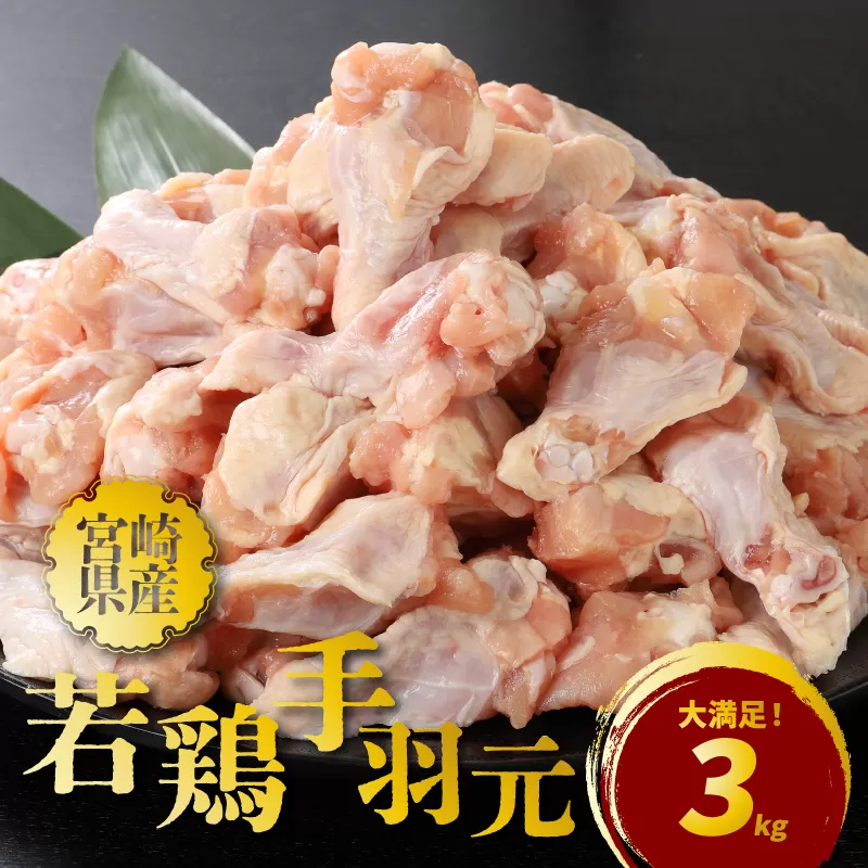  宮崎県産若鶏手羽元3キロ K16_0086