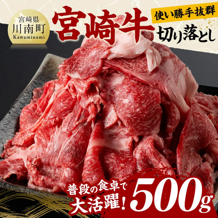 宮崎牛切り落とし 500g 肉 牛肉 国産 宮崎県産 黒毛和牛 和牛 切り落とし