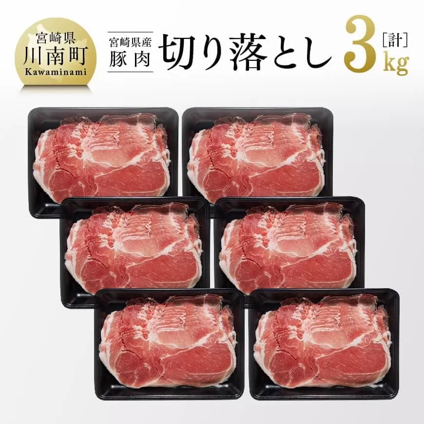宮崎県産 豚肉 切り落とし 3kg 豚肉 肉 国産豚 ブランド豚 宮崎県産