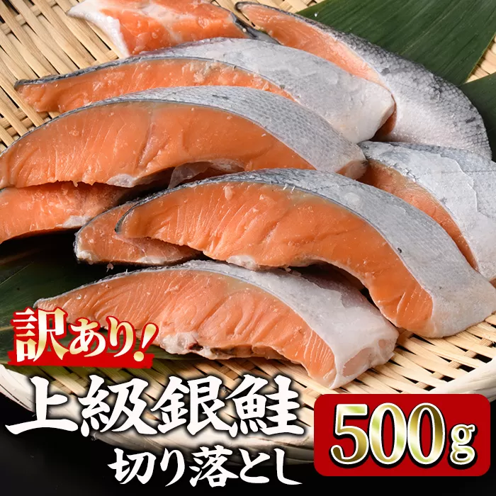 [訳あり] 甘塩 銀鮭切り落とし (500g) 甘塩 小分け 切り身 鮭 海鮮 魚介類 さけ 鮭 しゃけ 鮭切身 カット済 塩焼き 簡単 フライ 魚 海鮮 冷凍 お弁当 おかず [KI-19][イチマル食品加工]