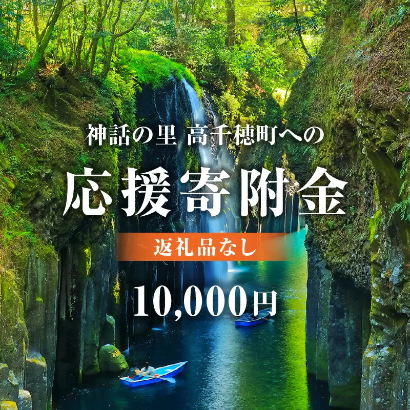 神話の里 高千穂町への応援寄附金【10,000円】（返礼品なし） 宮崎県 高千穂町 神話の里 応援寄附金 活性化 宮崎県 高千穂町 _Tk001-014