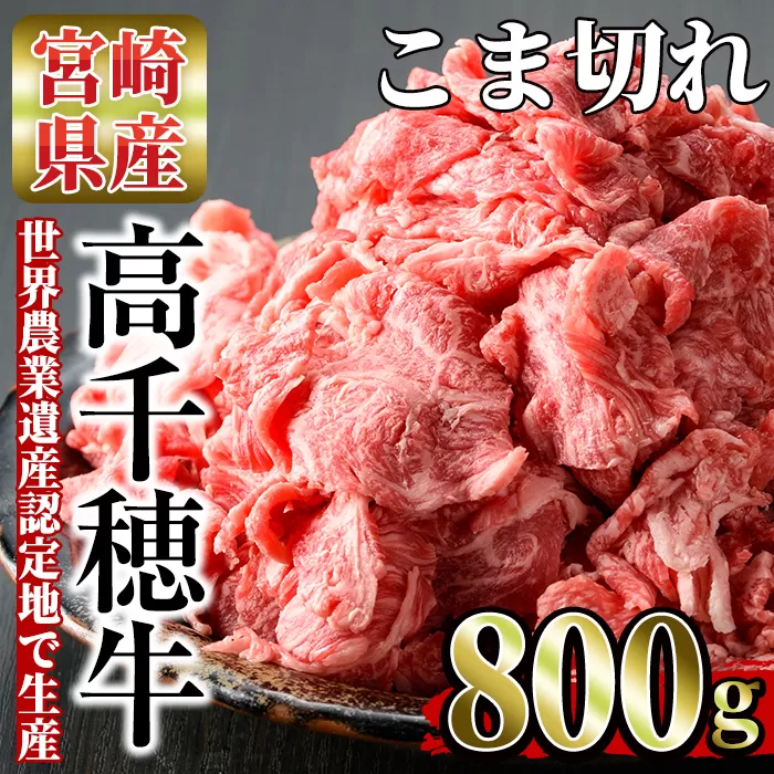 高千穂牛 こま切れ(800g)【MT002】【JAみやざき 高千穂牛ミートセンター】