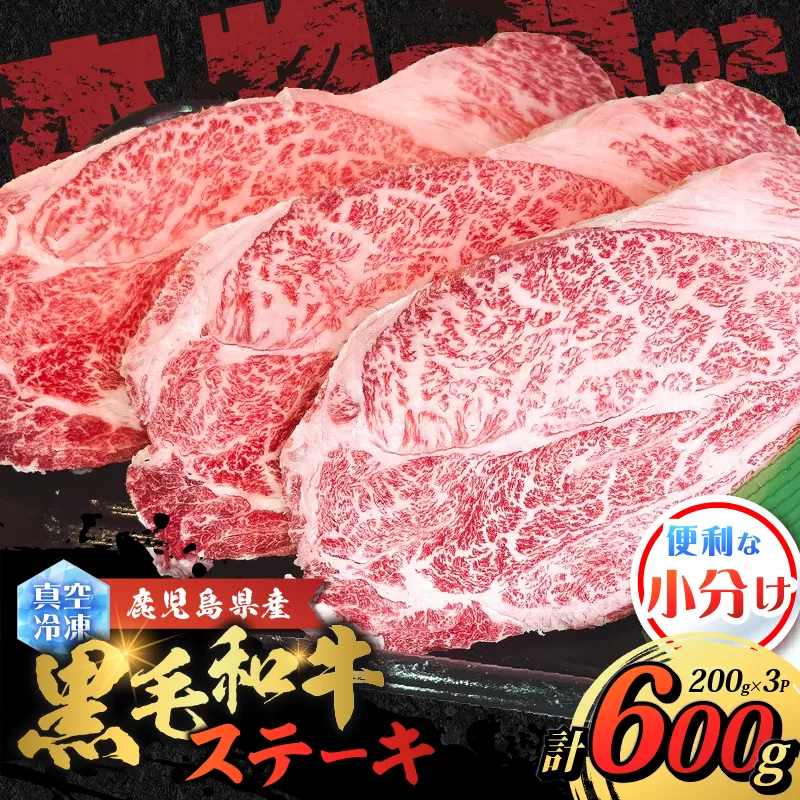 鹿児島県産 黒毛和牛ステーキ 600g