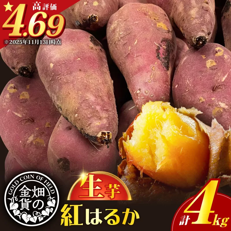 畑の金貨 生芋 紅はるか4kg