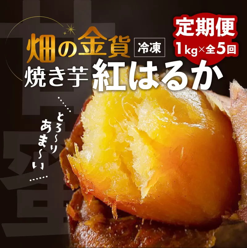 【全5回】【畑の金貨】焼き芋紅はるか1kg 定期便