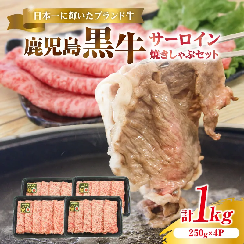 （KH-501）鹿児島黒牛サーロイン焼きしゃぶセット（計1kg）