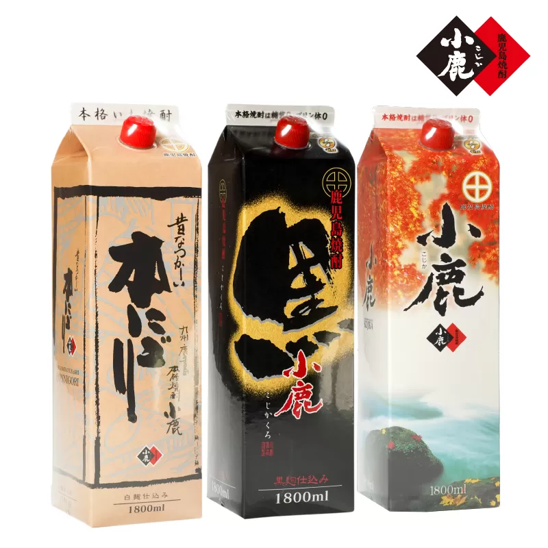 1809 小鹿パック飲み比べ3本セット5400ml(1800ml×3本)