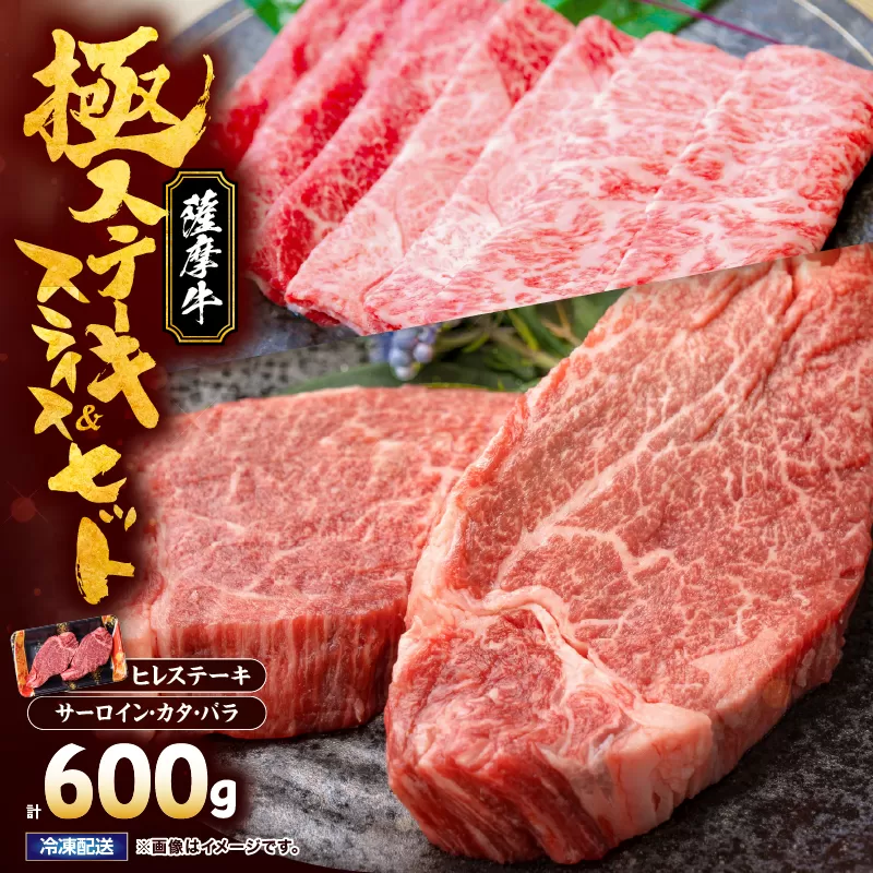 2624 薩摩牛極 ヒレステーキ&スライスセット
