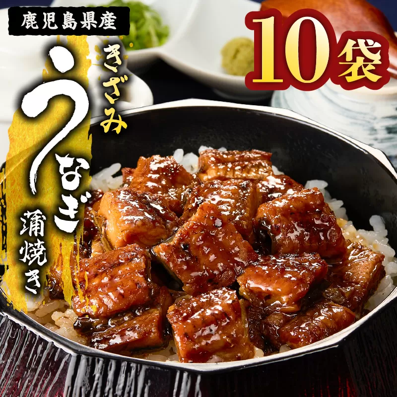 1655-1 鹿児島県産 きざみうなぎ蒲焼き10セット